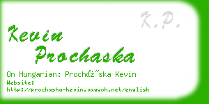 kevin prochaska business card